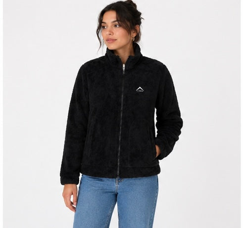 K-way Sherpa Fleece Jacket – Black
