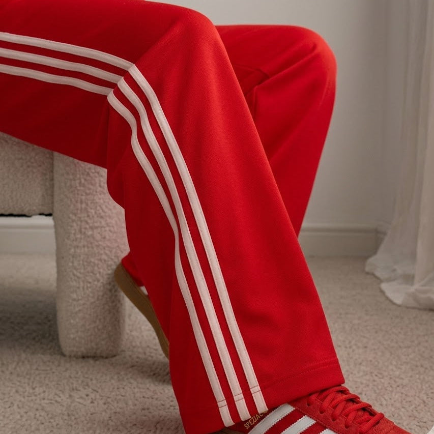 Adidas Originals Women's Three Stripes Tracksuit – Red