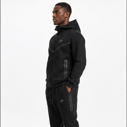 Nike - Fleece Nylon/Spandex Tracksuit